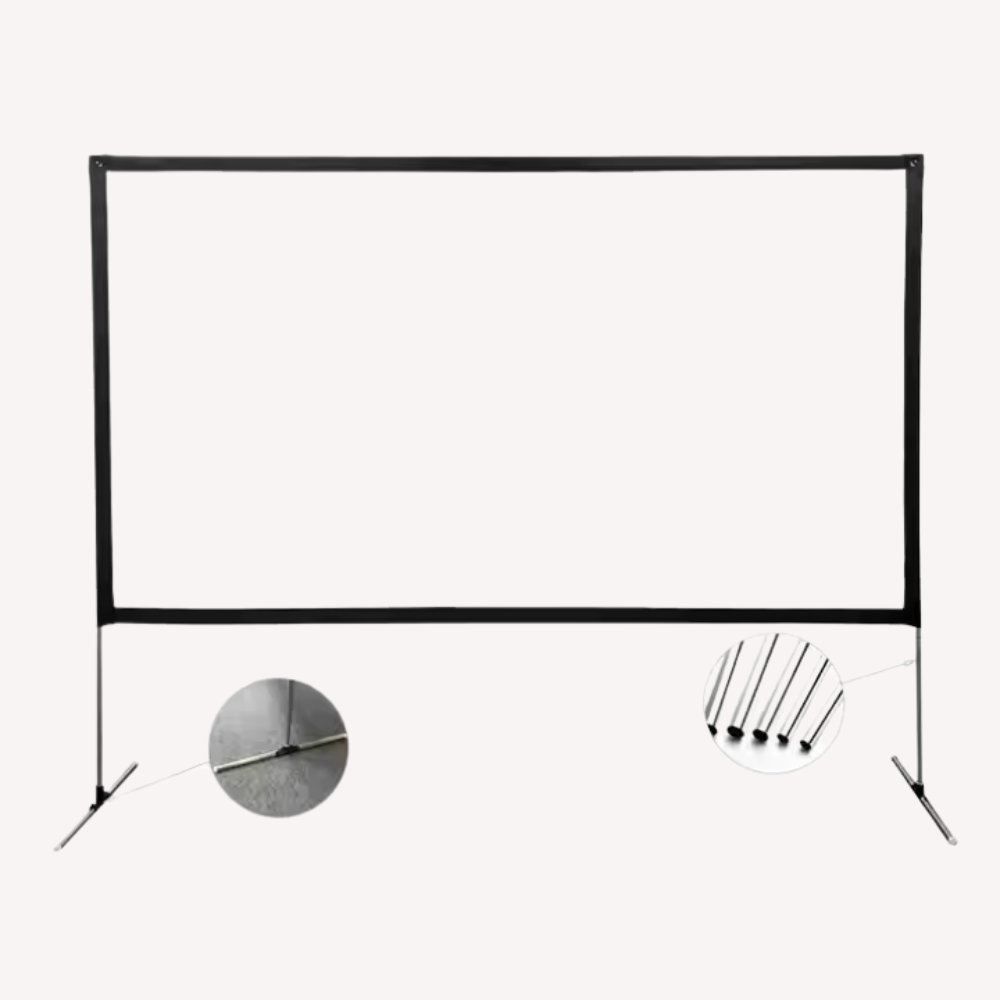 Stående filmlærred 2x1,25 m