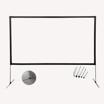 Stående filmlærred 2x1,25 m